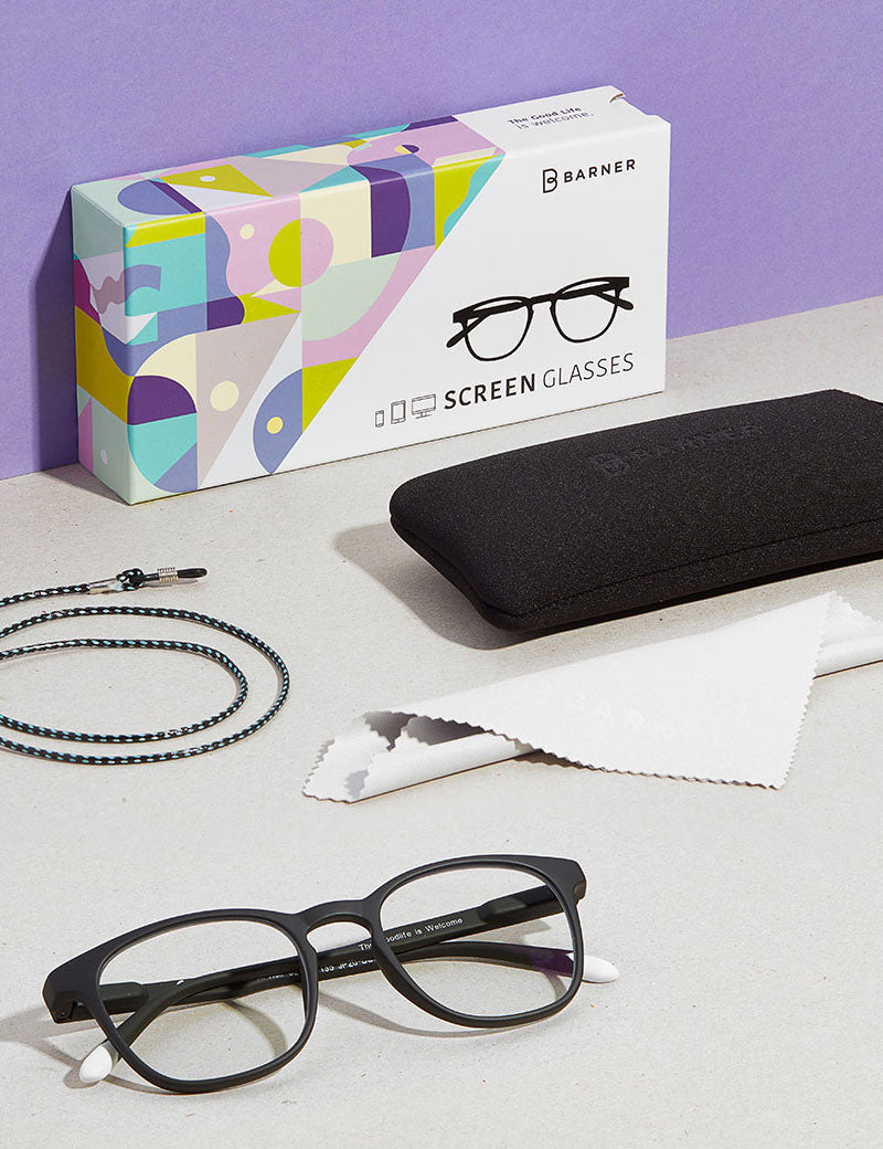 Barner Dalston Blue Light Reading Glasses Black Noir