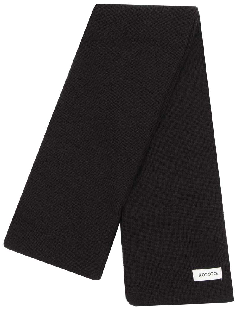 ROTOTO SOCK STOLE SCARF BLACK BLACK