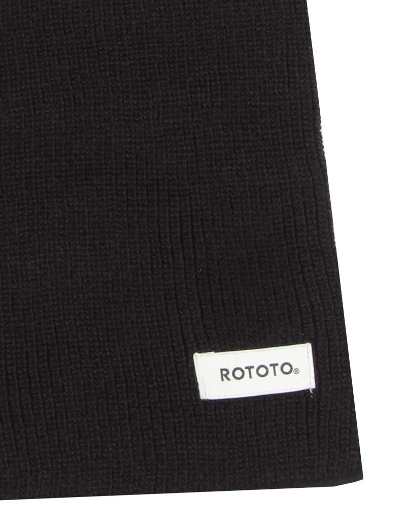 ROTOTO SOCK STOLE SCARF BLACK BLACK