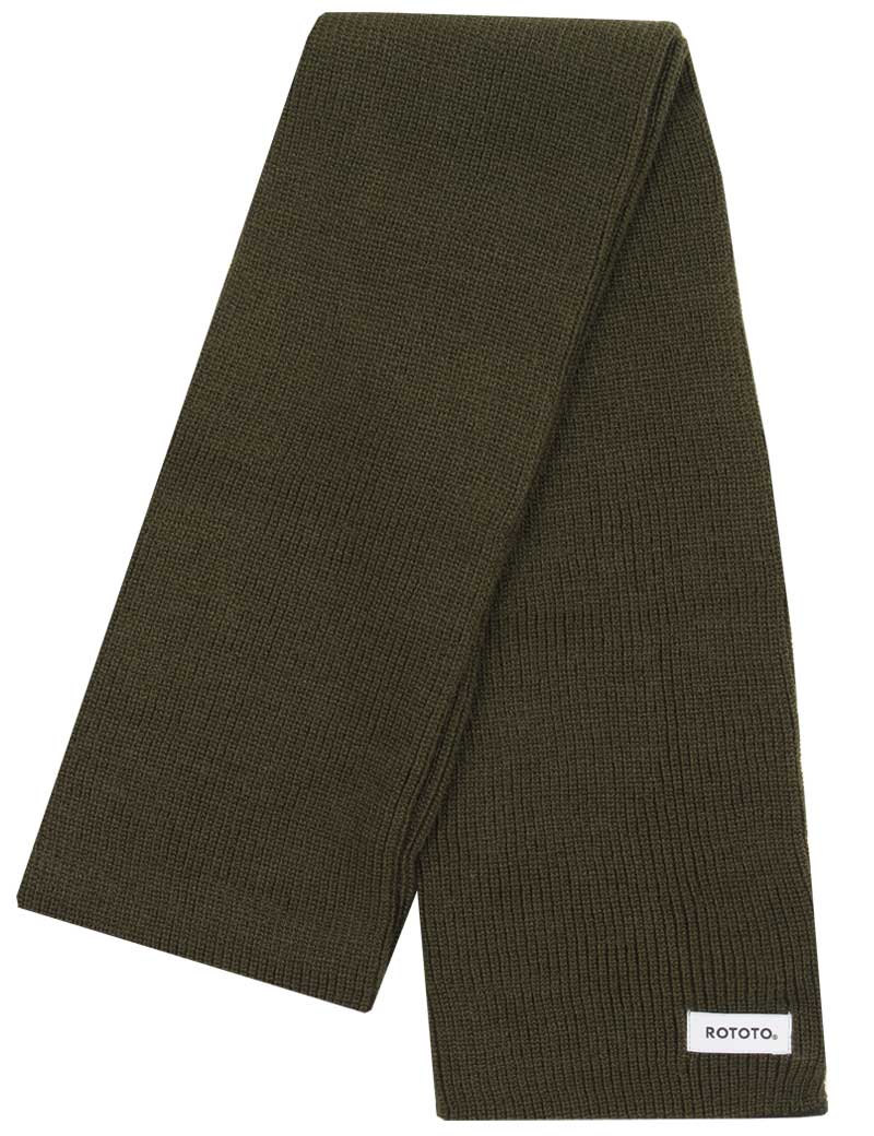 ROTOTO SOCK STOLE SCARF DARK OLIVE