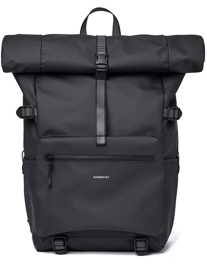 SANDQVIST RUBEN 2.0 ROLLTOP BACKPACK BLACK