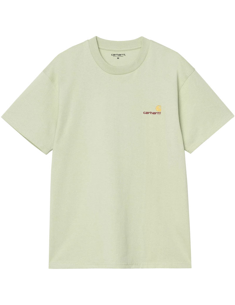 Carhartt WIP Short Sleeved American Script T-Shirt Pale Olive