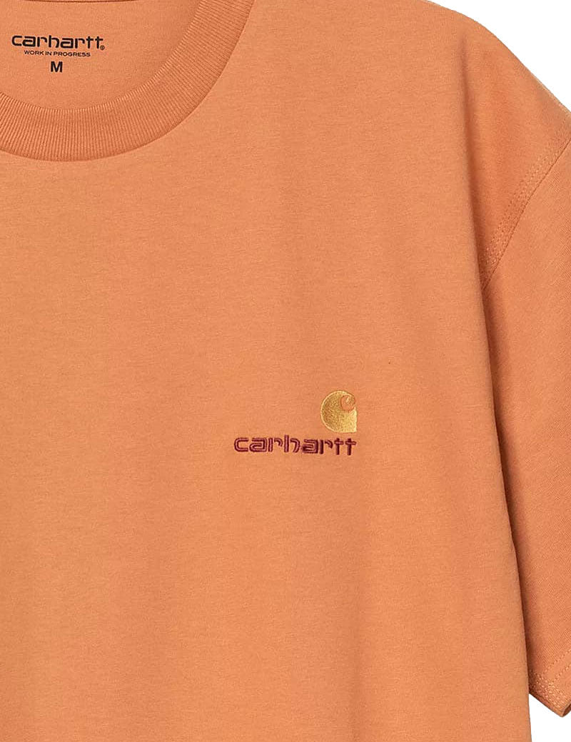 Carhartt WIP Short Sleeved American Script T-Shirt Redhaven