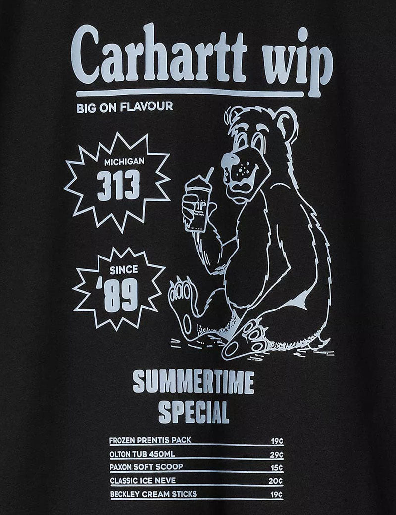 Carhartt Wip Short Sleeved Catalogue T-Shirt Black Bluebird
