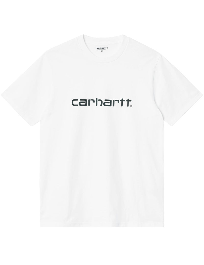 CARHARTT WIP SCRIPT SHORT SLEEVE T-SHIRT WHITE BLACK
