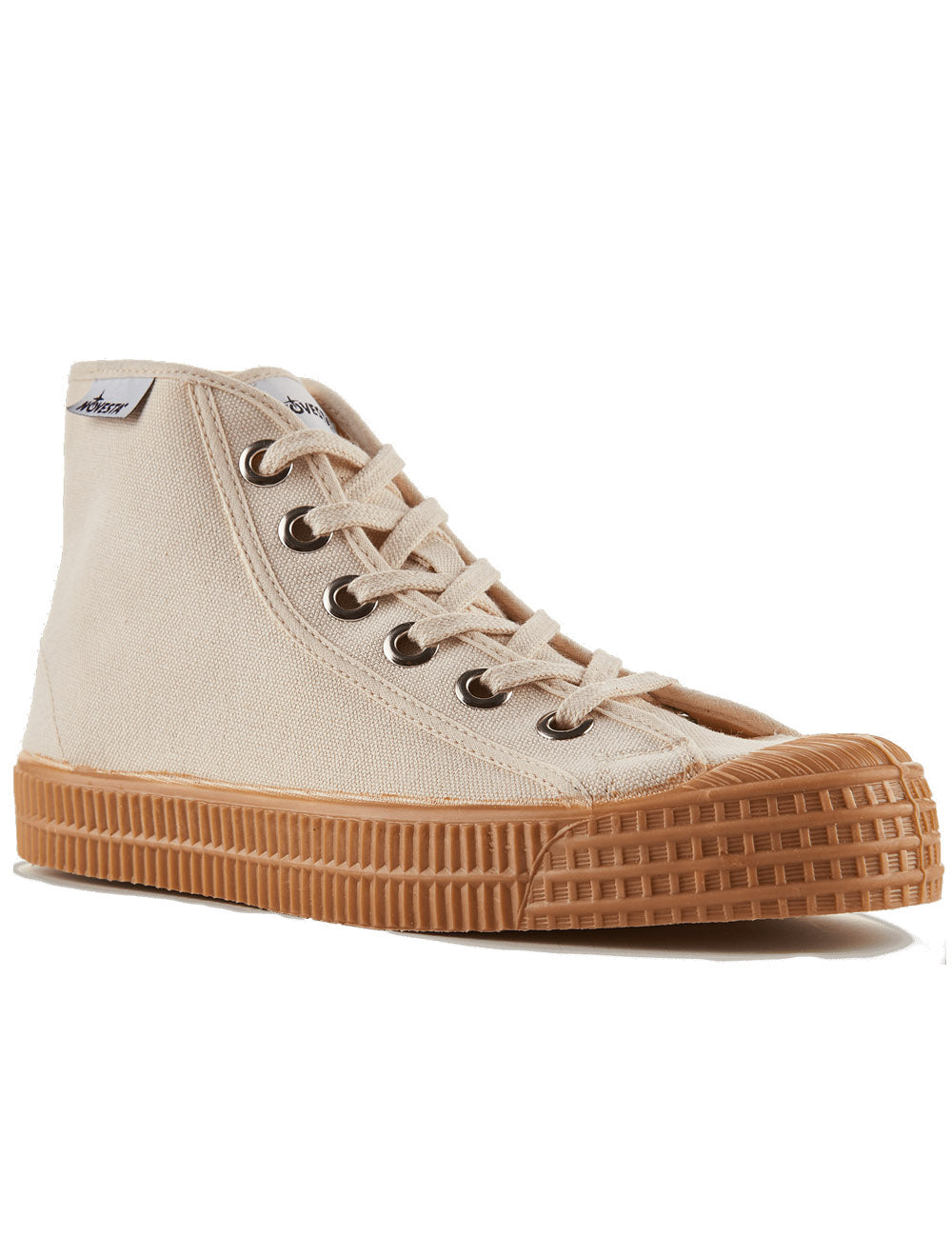 Novesta Star Dribble Beige Transparent Hi-Top Trainers