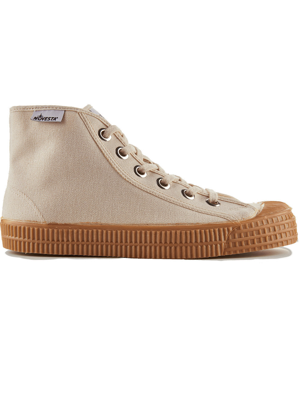 Novesta Star Dribble Beige Transparent Hi-Top Trainers