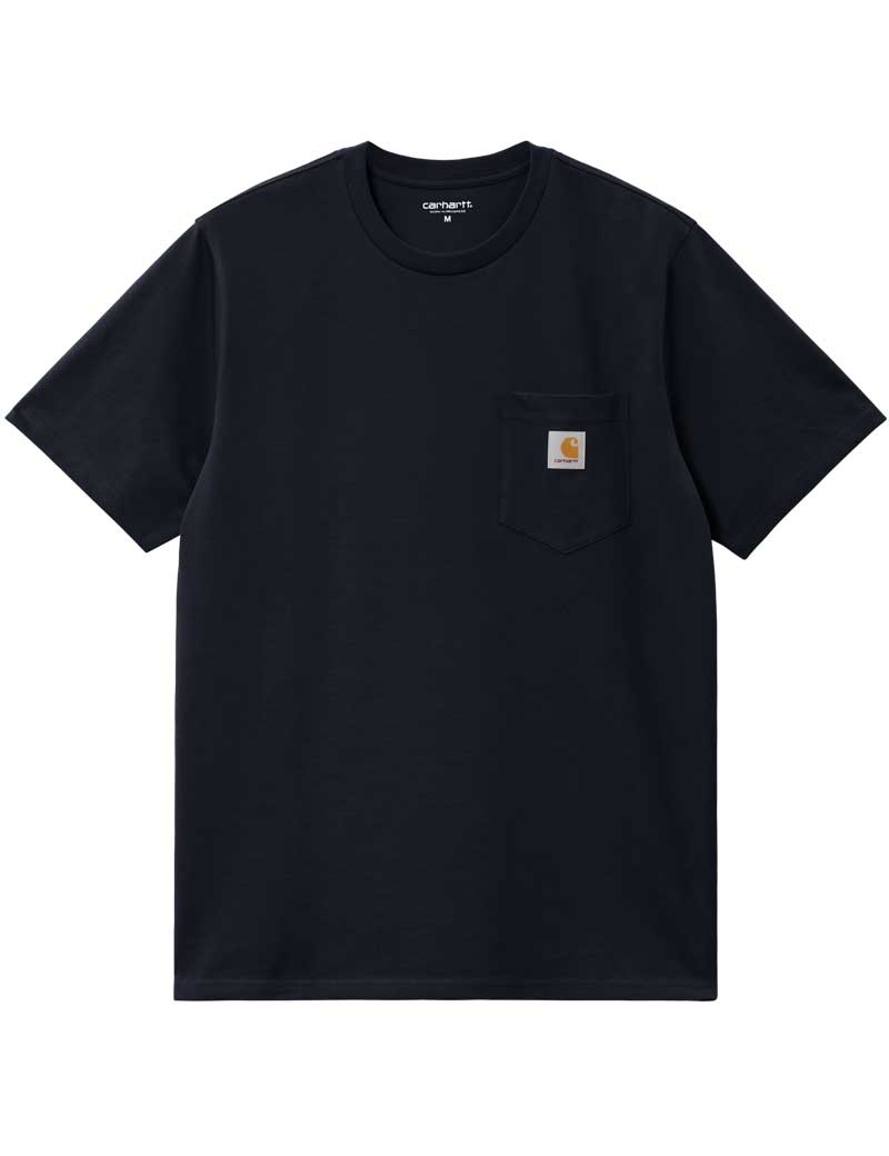 CARHARTT WIP POCKET SHORT SLEEVE T-SHIRT DARK NAVY