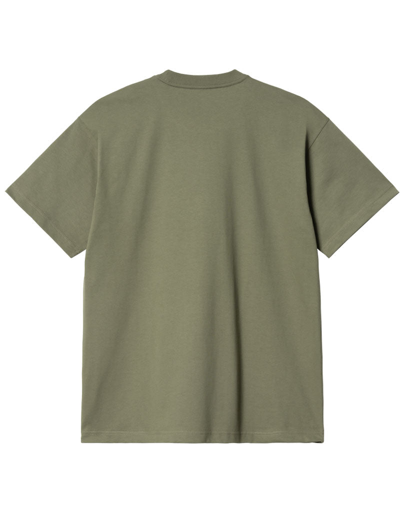 CARHARTT WIP UNDERGROUND SOUND SHORT SLEEVE T-SHIRT DOLLAR GREEN