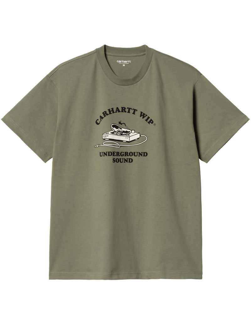 CARHARTT WIP UNDERGROUND SOUND SHORT SLEEVE T-SHIRT DOLLAR GREEN