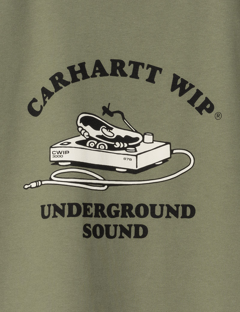 CARHARTT WIP UNDERGROUND SOUND SHORT SLEEVE T-SHIRT DOLLAR GREEN