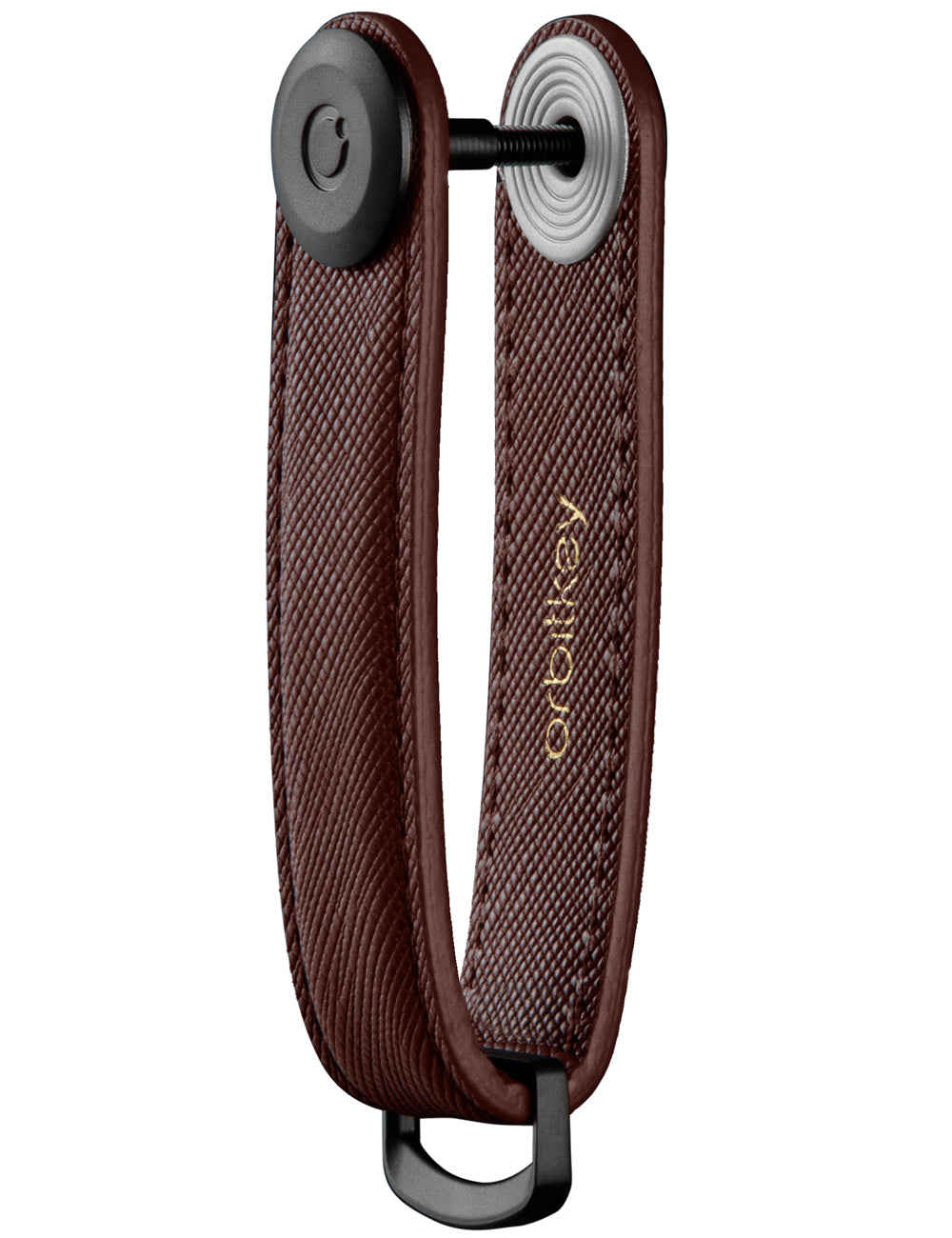 Orbitkey Saffiano Leather Key Organiser Dark Cherry