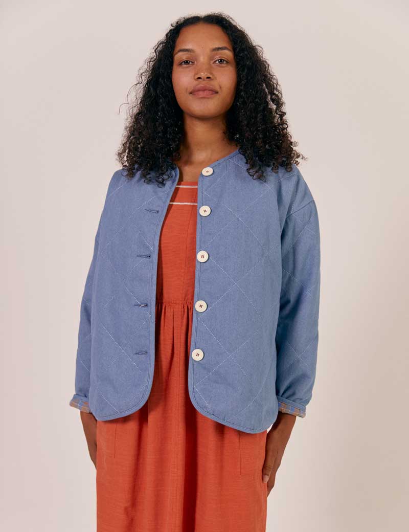 SIDELINE LOLA JACKET LIGHT DENIM