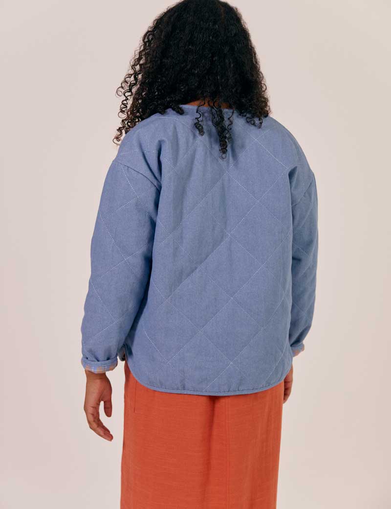 SIDELINE LOLA JACKET LIGHT DENIM