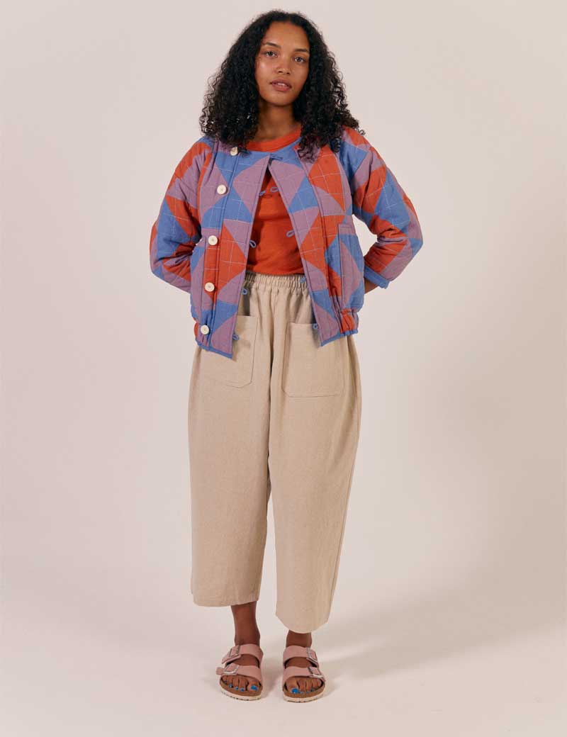 SIDELINE COCO PATCHWORK REVERSIBLE JACKET MIX