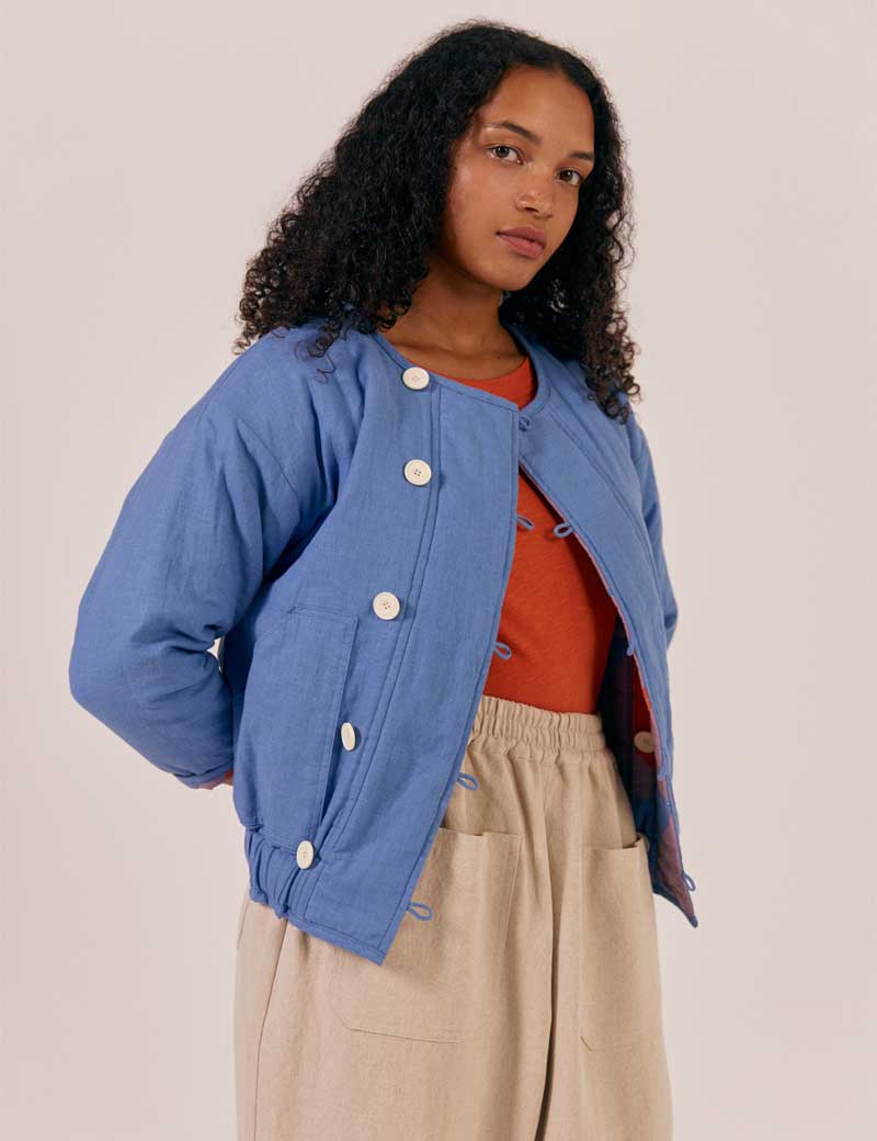 SIDELINE COCO PATCHWORK REVERSIBLE JACKET MIX