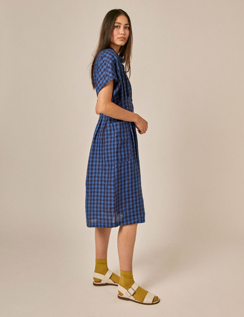 Sideline Arabella Dress Blue Check