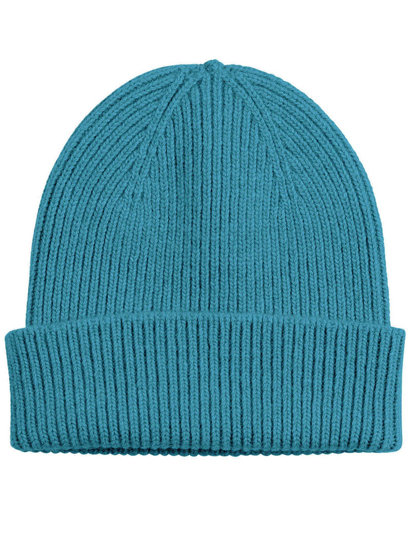 COLORFUL STANDARD MERINO WOOL BEANIE TEAL BLUE