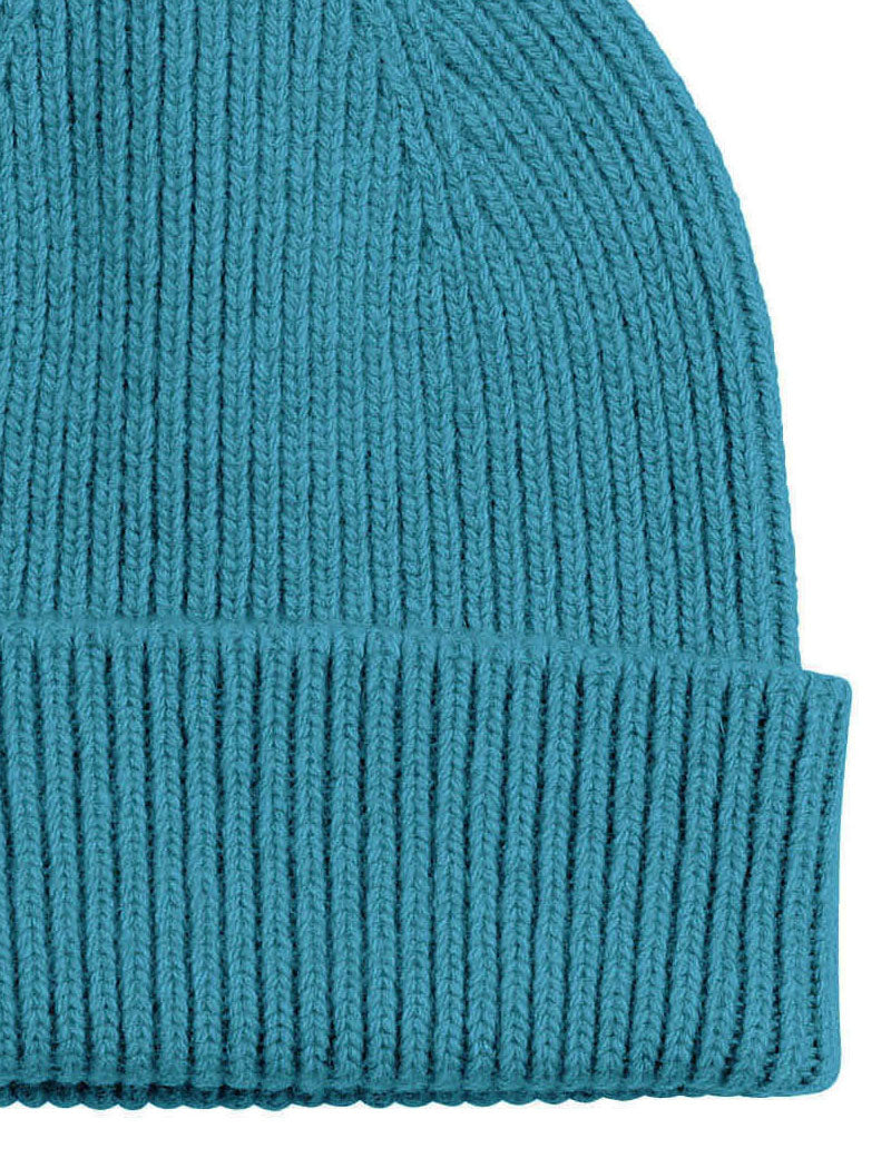 COLORFUL STANDARD MERINO WOOL BEANIE TEAL BLUE