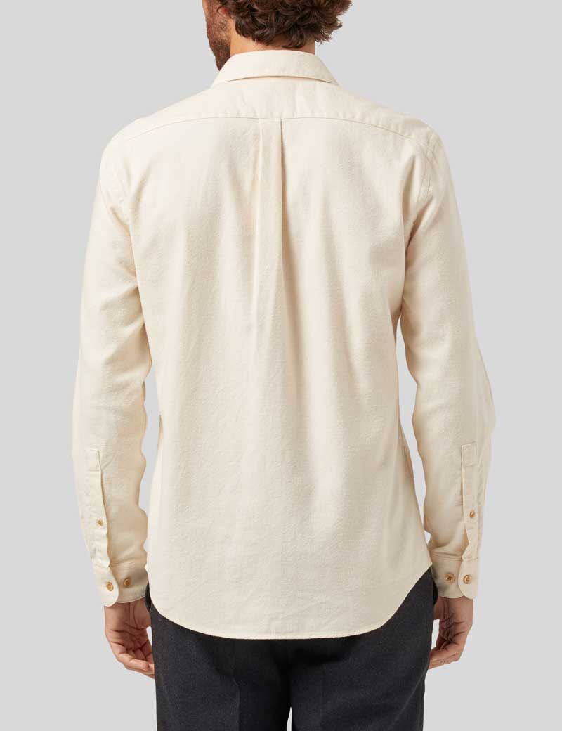 Portuguese Flannel Teca Shirt Ecru