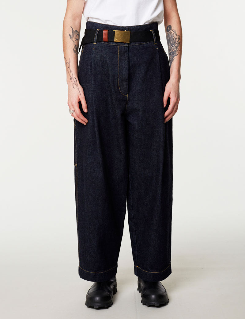 Girls Of Dust British Worker Selvedge Denim Blue