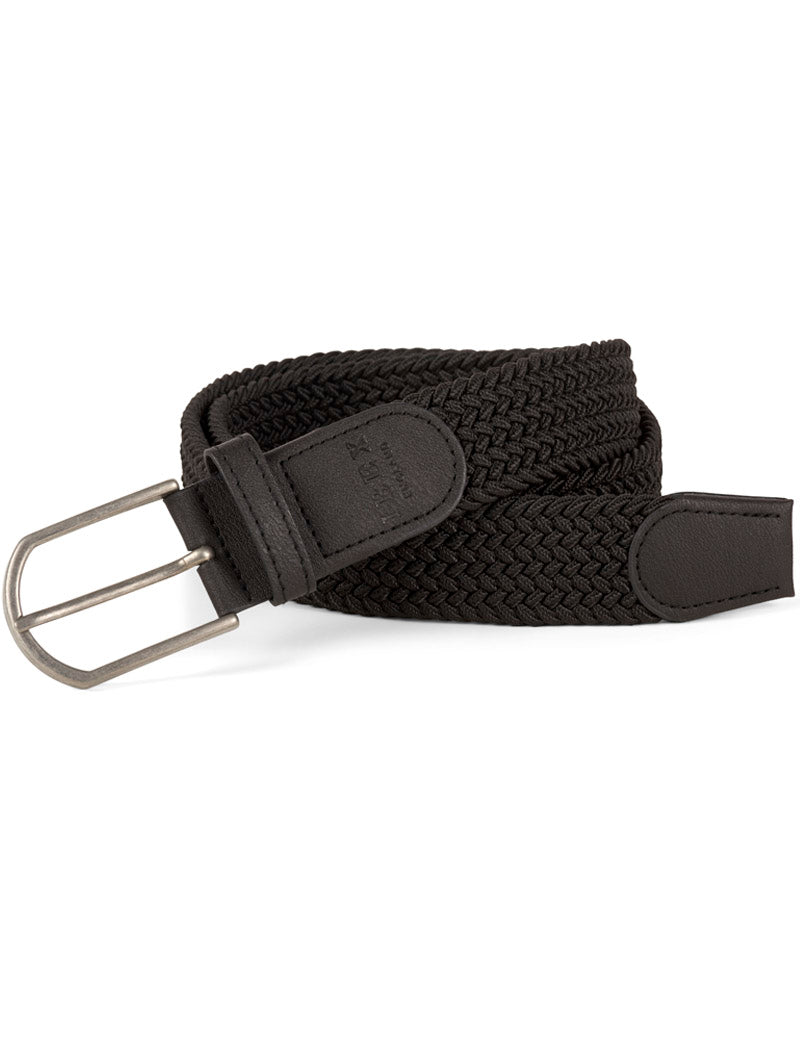 IBEX ENGLAND REPREVE SUSTAINABLE WOVEN BELT BLACK