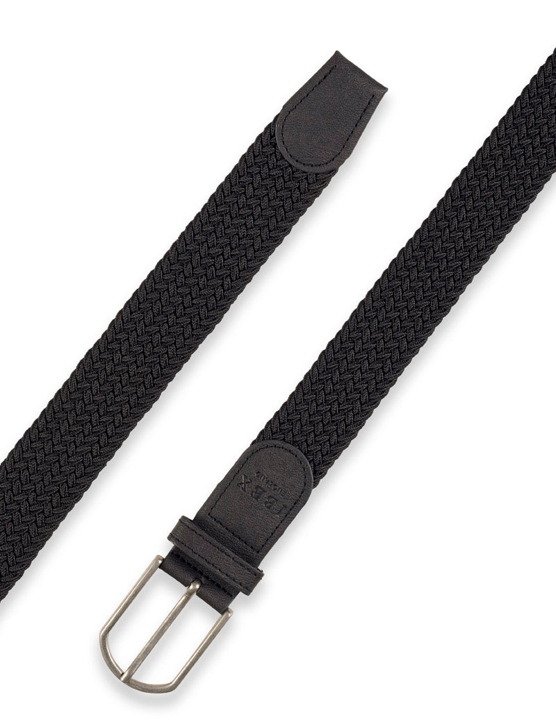 IBEX ENGLAND REPREVE SUSTAINABLE WOVEN BELT BLACK