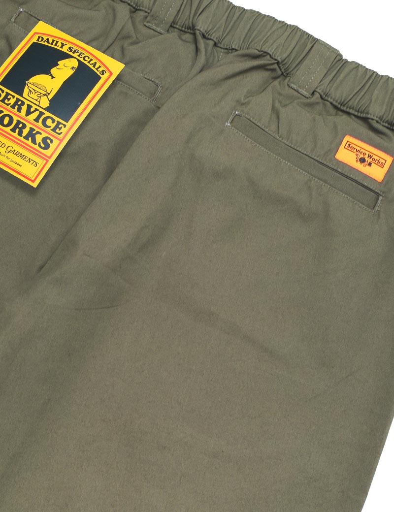 SERVICE WORKS WAITERS PANT CANVAS OLIVE