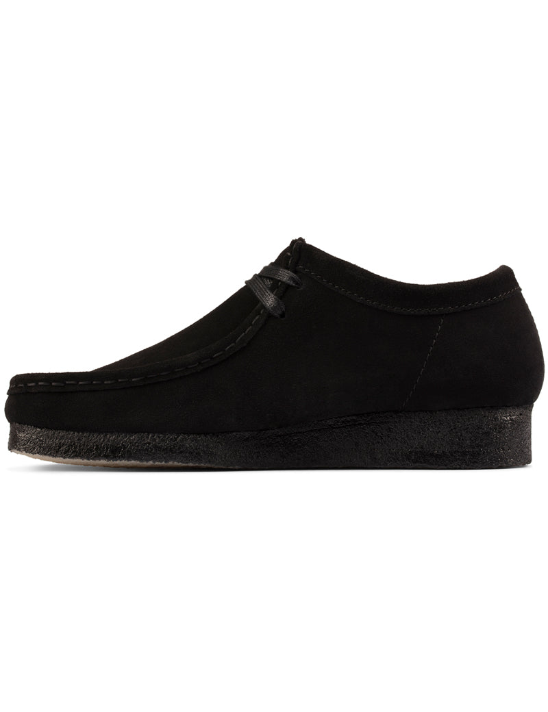 Clarks Originals Wallabee Black Suede Womens