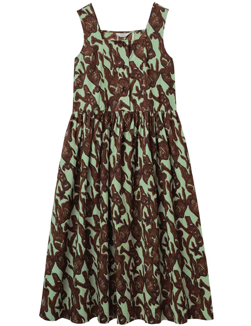 Toast Maeve Sea Kelp Dress Sea Grass