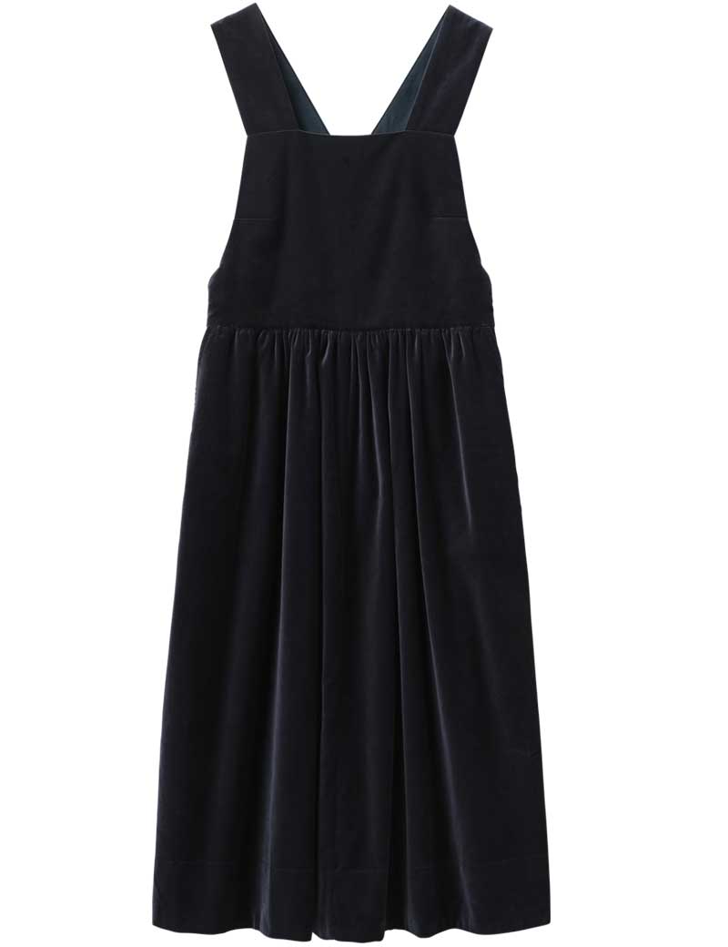 TOAST COTTON VELVET PINAFORE DRESS NIGHT