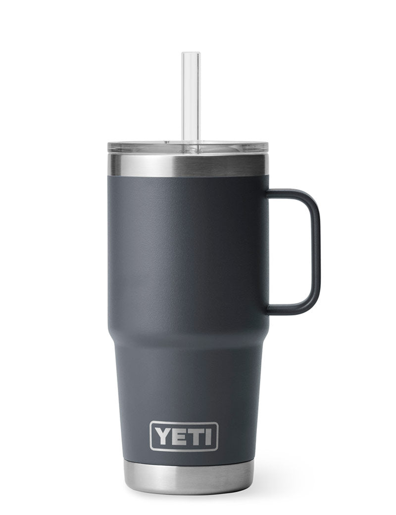 Yeti Rambler Straw Mug 710Ml 25Oz Charcoal