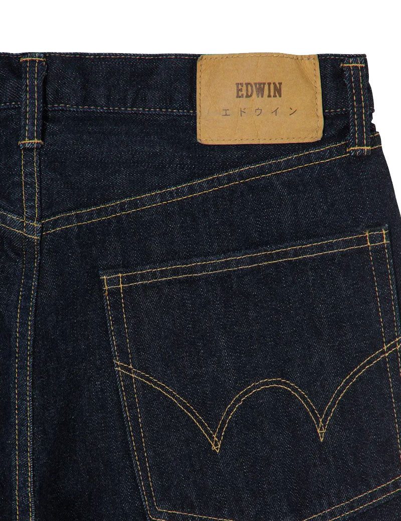 Edwin Wide Pant Jeans Kurabo Blue Rinse Close Up