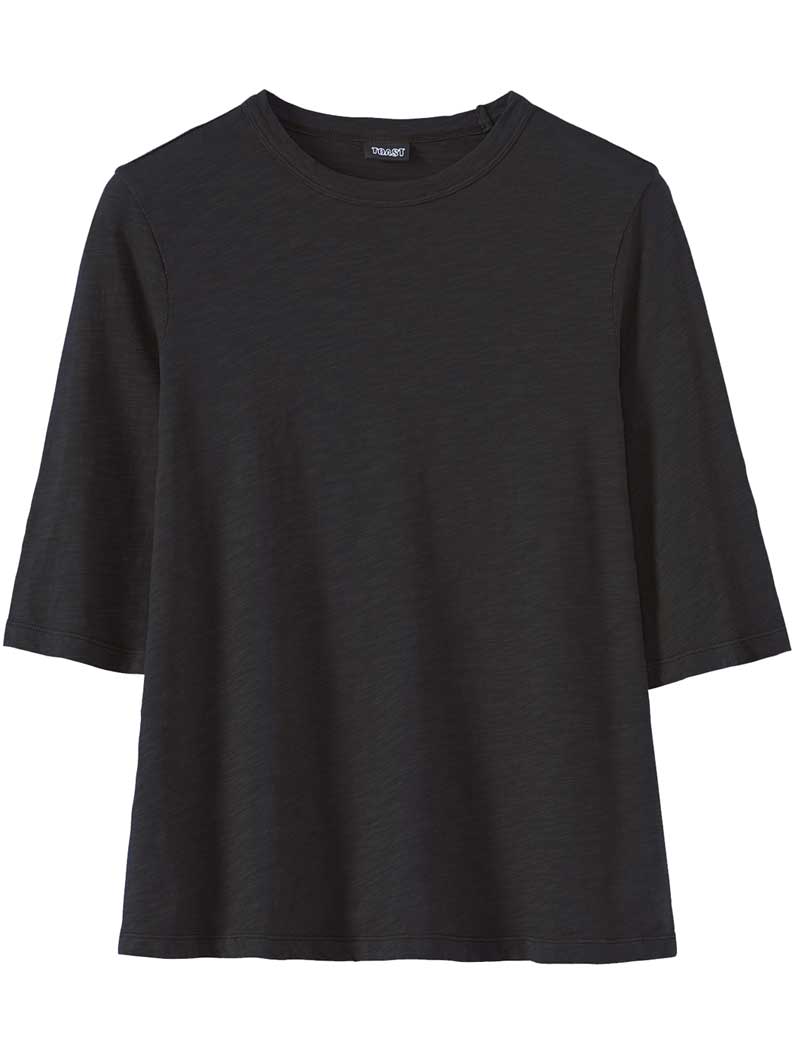 TOAST CLEO GARMENT DYED ORGANIC COTTON T-SHIRT CARBON BLACK