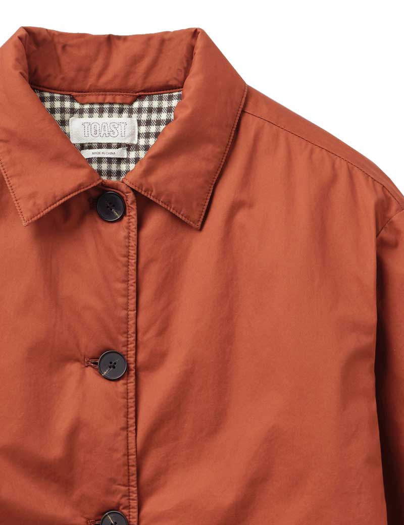 Toast Cotton Twill Quilted Jacket Firewood