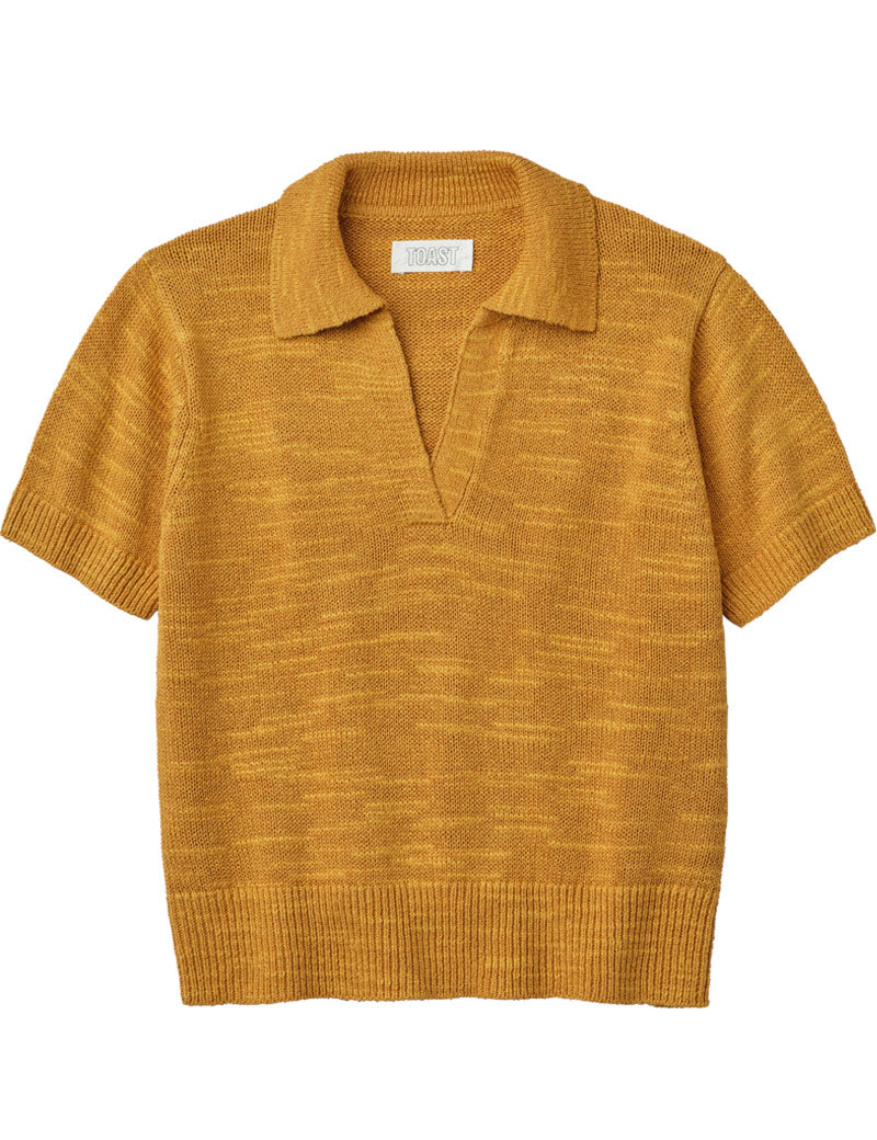 Toast Cotton Linen Knitted Top Dhal