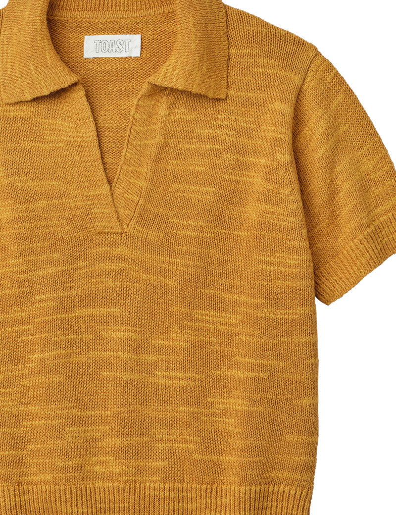 Toast Cotton Linen Knitted Top Dhal