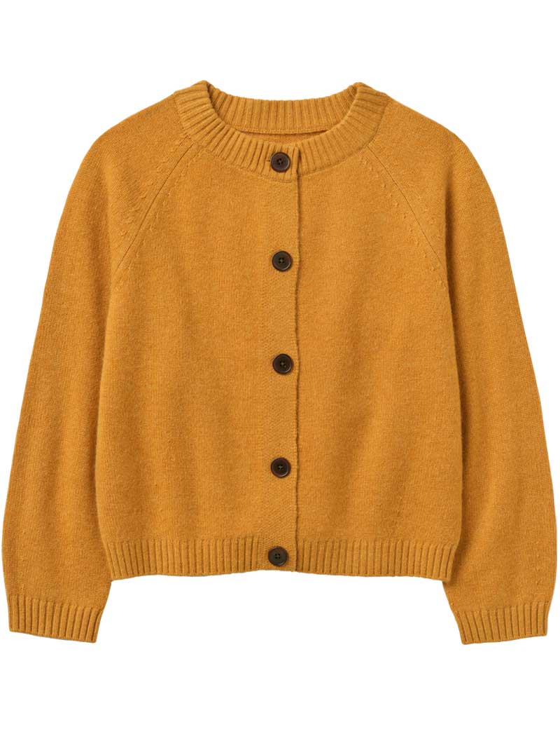 TOAST WOOL CASHMERE CARDIGAN GINGER MELANGE