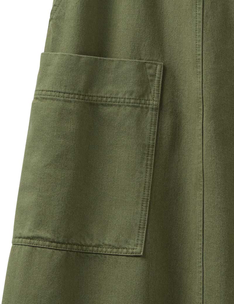 TOAST GARMENT DYED DENIM SKIRT ARITCHOKE