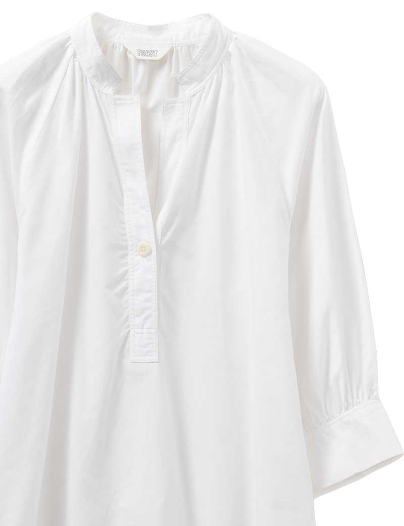 Toast Catrin Cotton Oxford Easy Shirt White