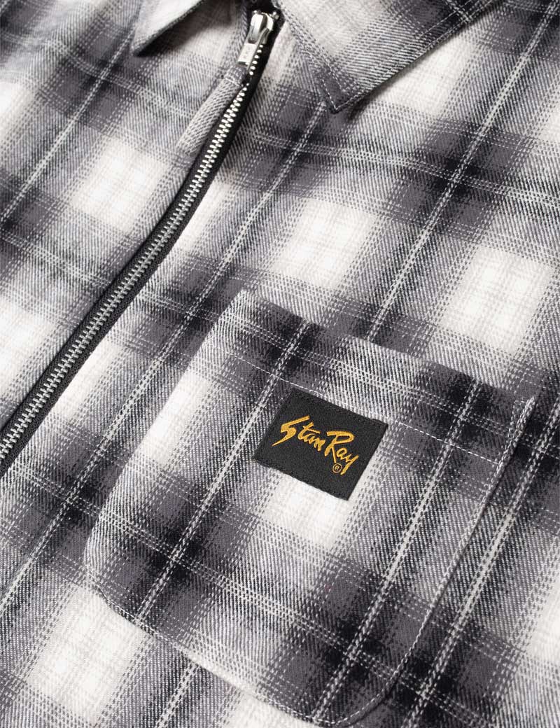 Stan Ray Zip Shirt Black Plaid