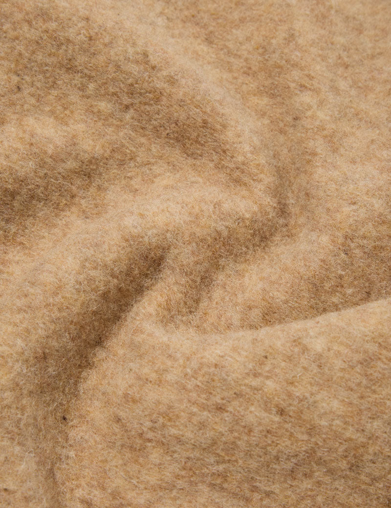 Universal Works Cardigan Fawn Wool Fleece