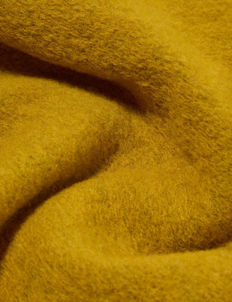 Universal Works Cardigan Yellow Wool Fleece