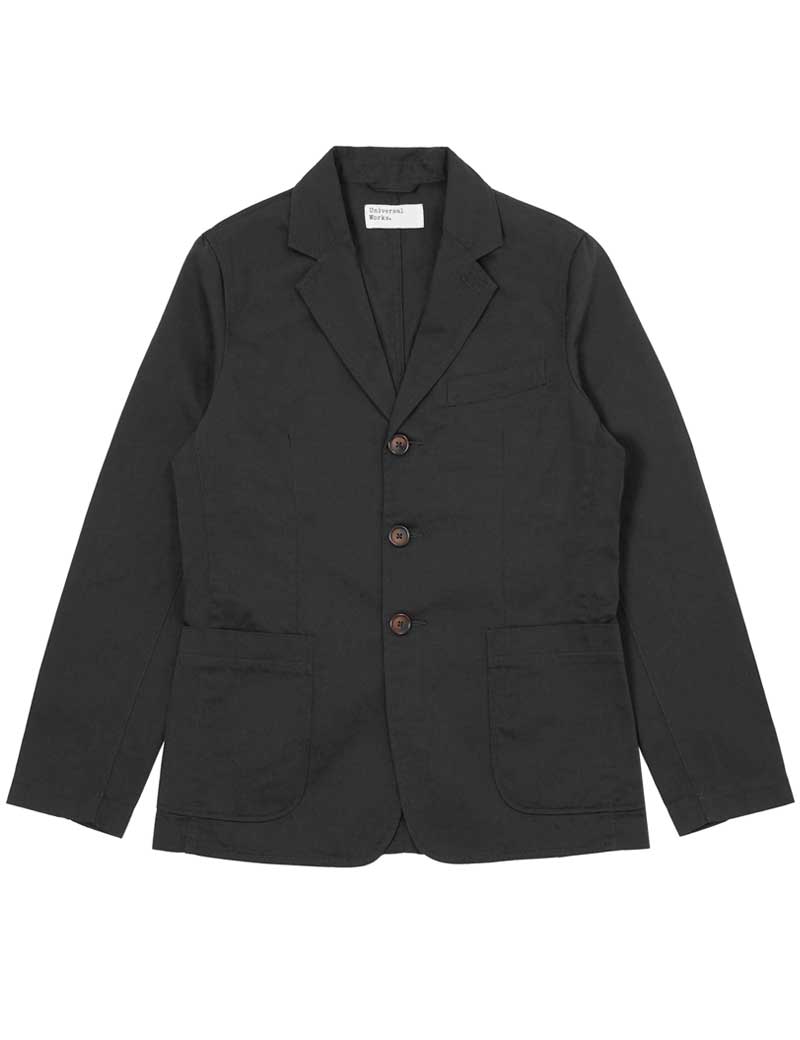 UNIVERSAL WORKS LONDON JACKET BLACK TWILL