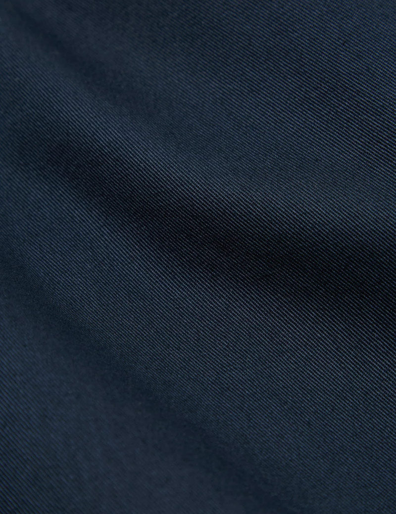 Universal Works Twill Three Button Jacket Navy Fabric Detail