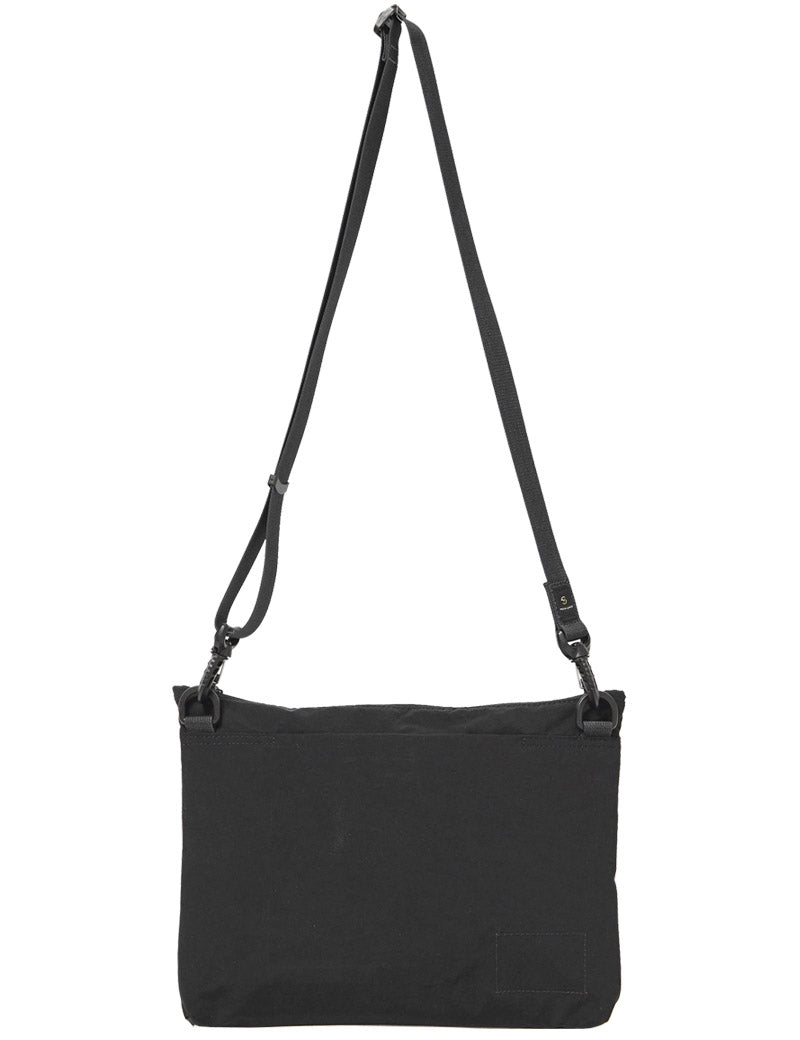 Universal Works X Master-Piece Canvas Sacoche Black  Back View