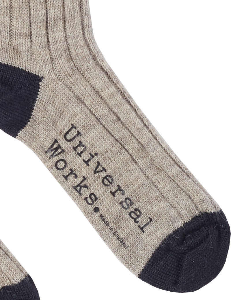 Universal Works Hike Sock Stone