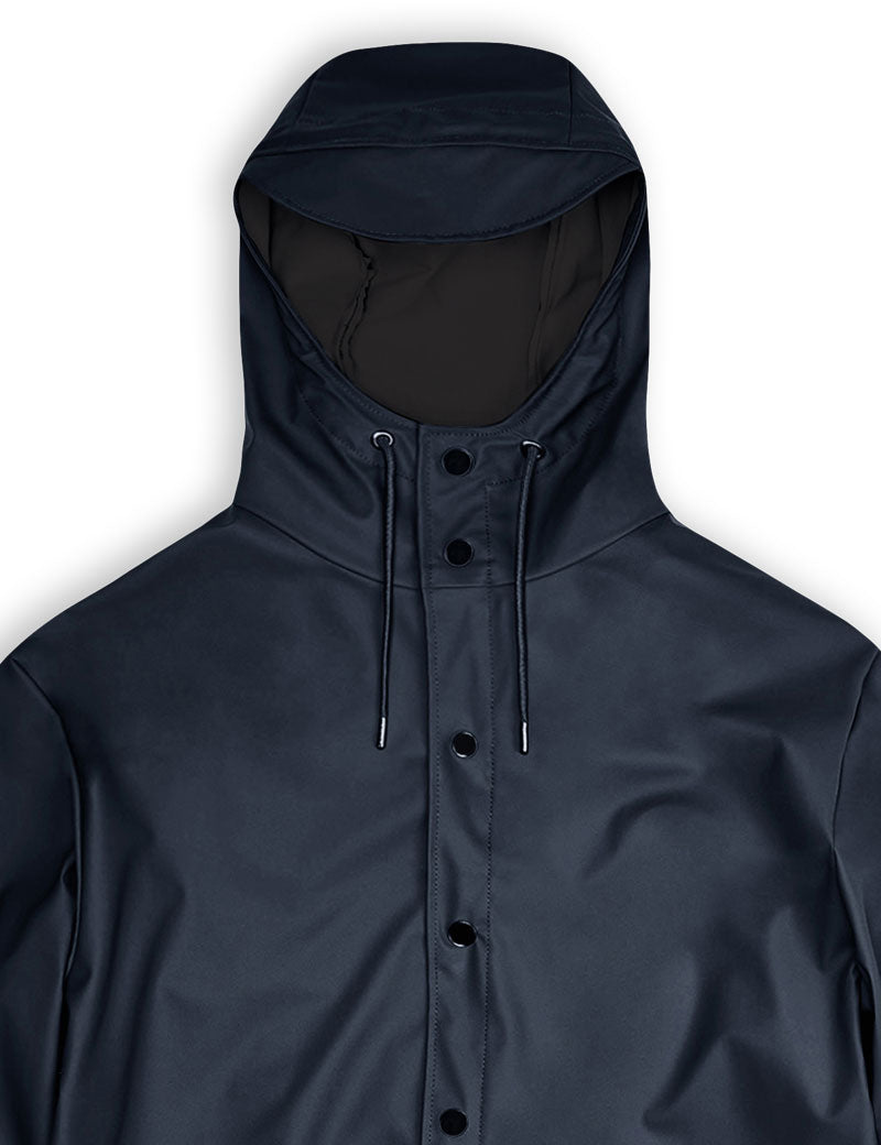 Rains Long Rain Jacket Navy 12020