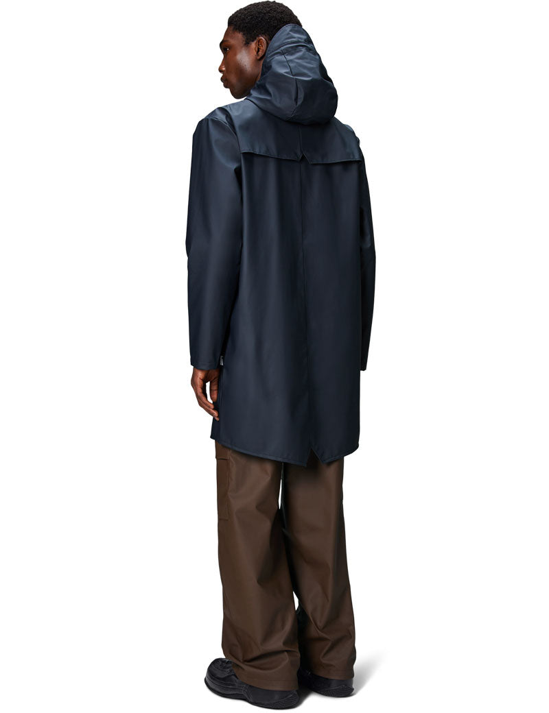 Rains Long Rain Jacket Navy 12020