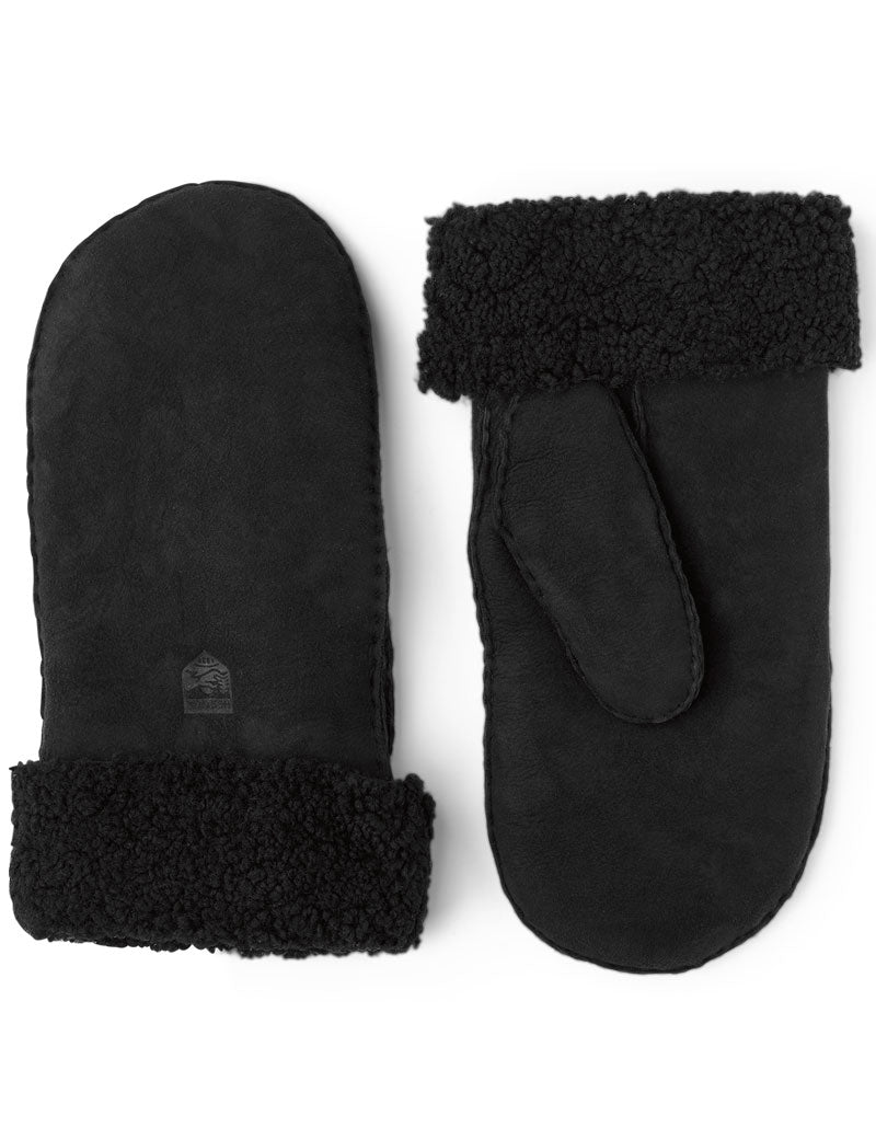 Hestra Sheepskin Mitt Black